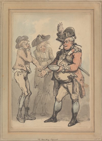 El sargento reclutador de Thomas Rowlandson